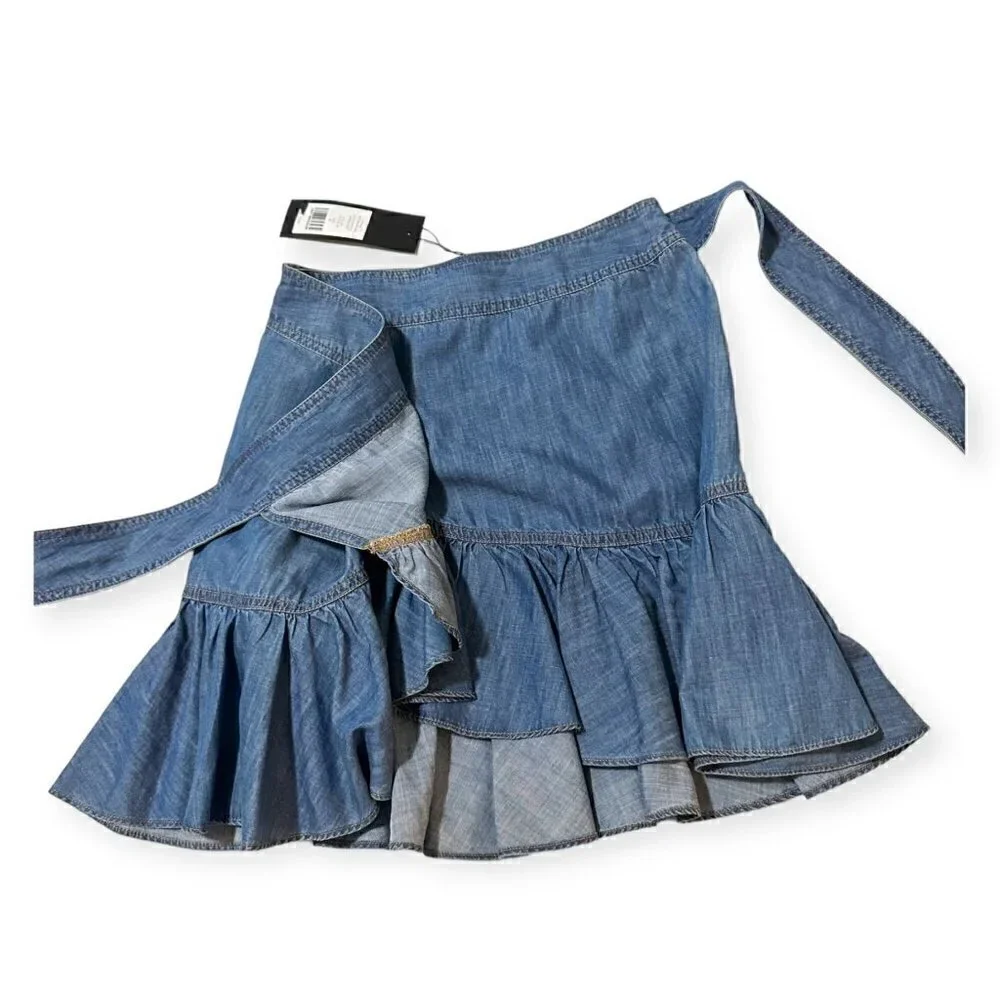 Veronica‎ beard Memphis Denim skirt, Size 0, NWT